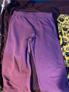 Purple Hanes Sweatpants - Comfort Fit